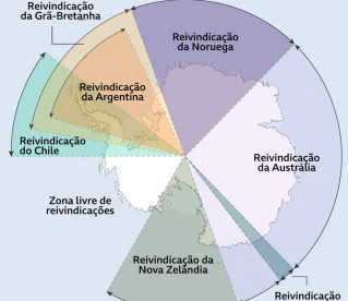 Os países que disputam a soberania do continente gelado